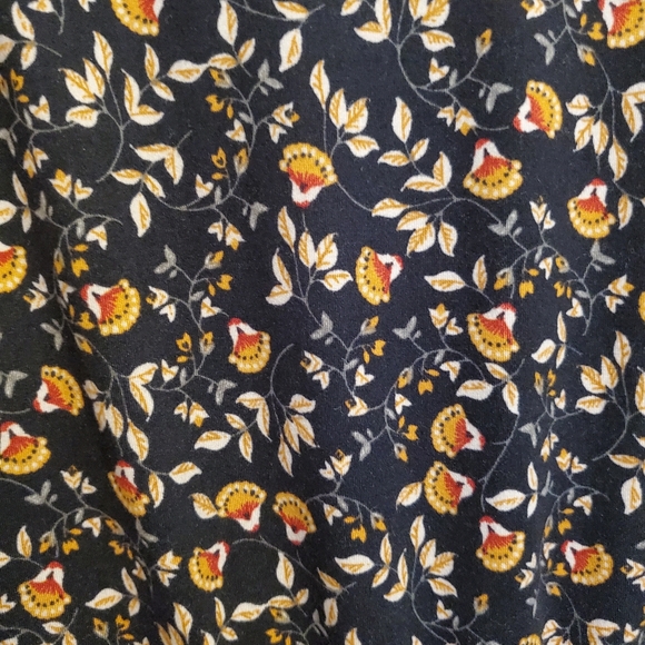 Urban Outfitters Julia Tiered Ruffle Mini Dress Size s/p black floral - Picture 7 of 8